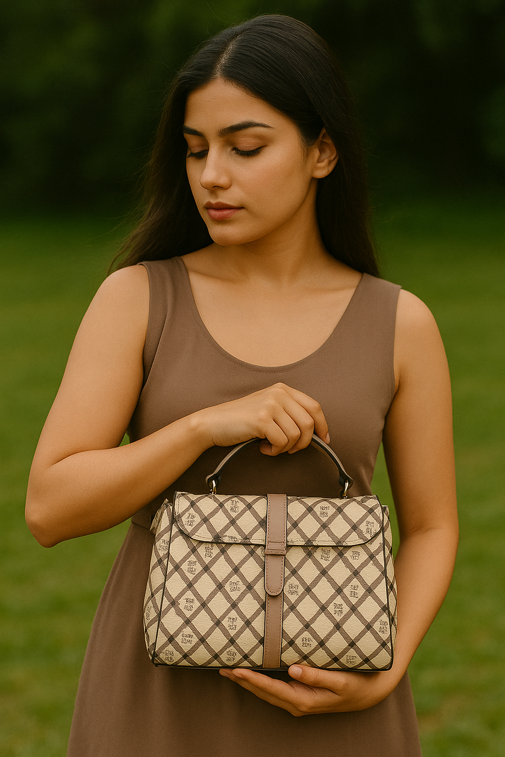 Regent Luxe Satchel – Equestrian Check Limited Edition