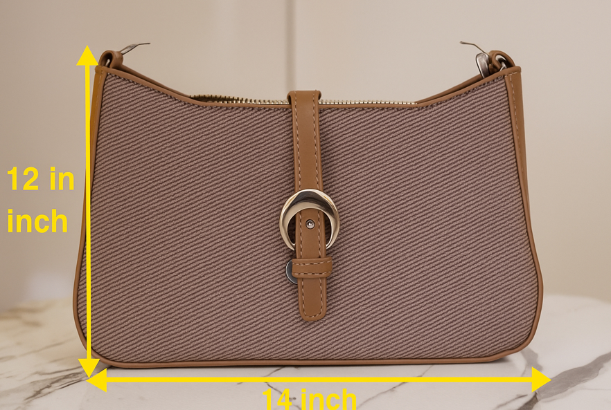 Mocha Buckle Mini Satchel – Countryside Chic Edition