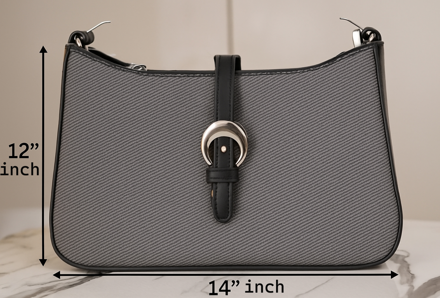 Charcoal Textured Top Handle – Urban Slate Edition