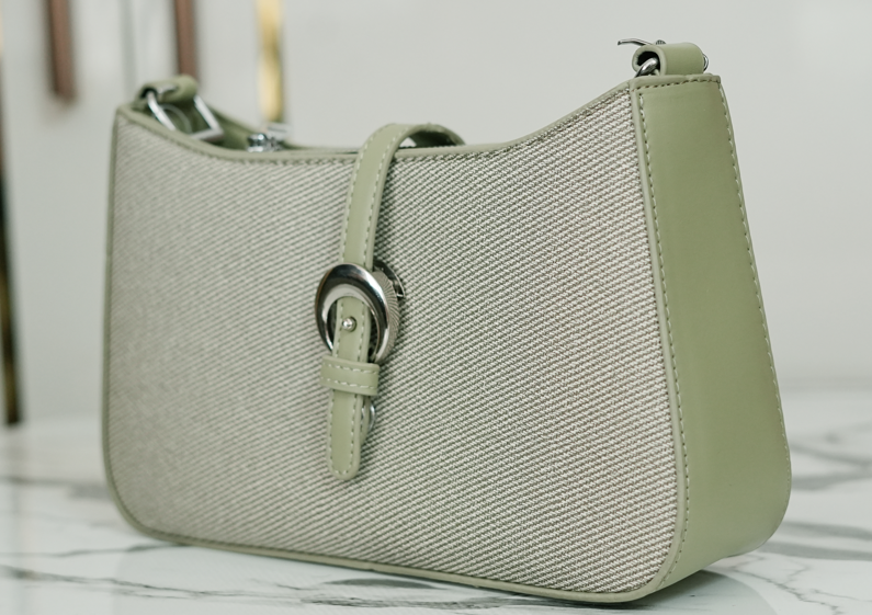 Sage Garden Buckle Tote – Luxe Meadow Edition