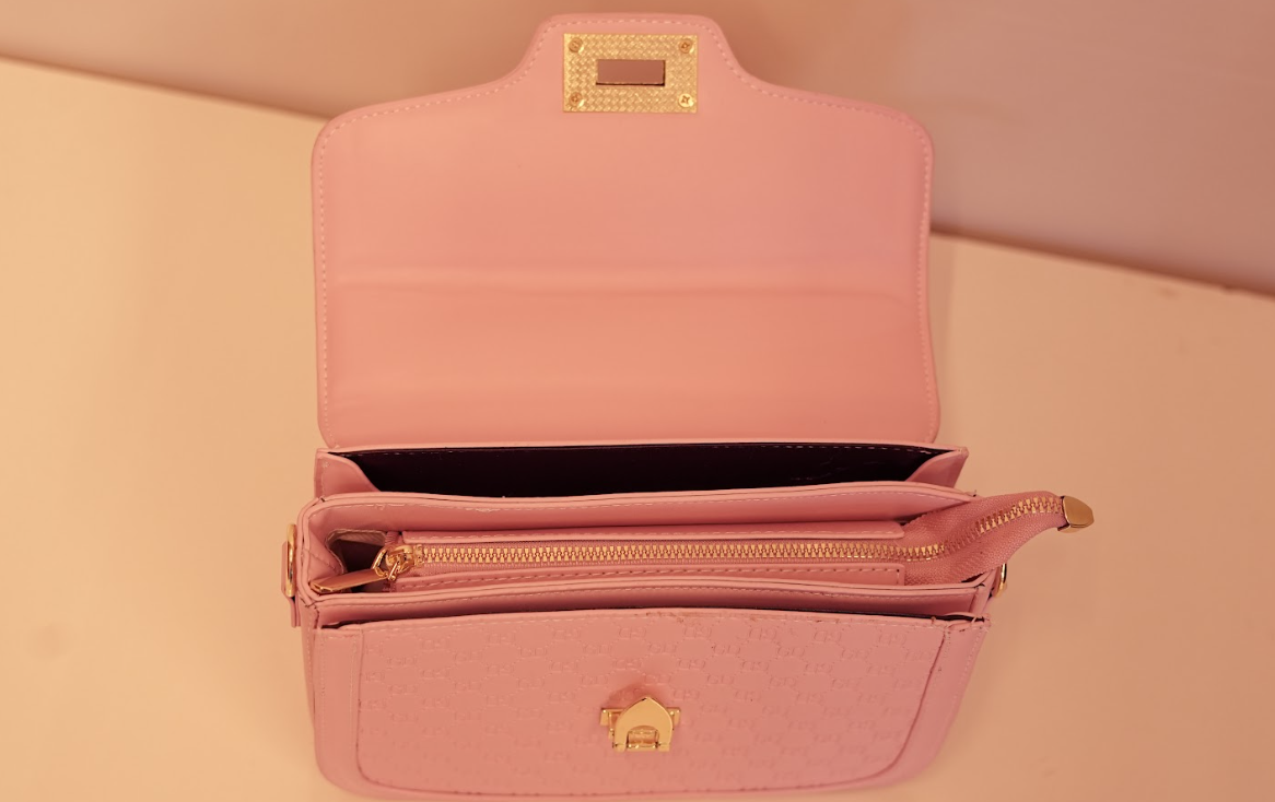 Blush Monogram Lock Satchel – Signature Rosé Edition