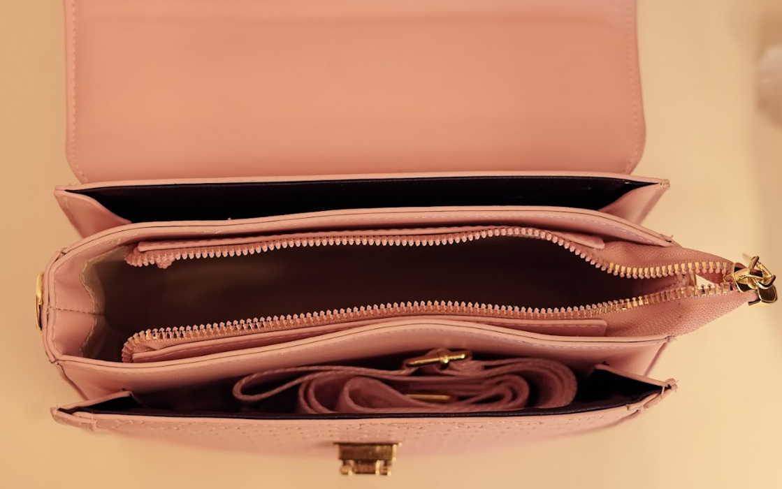 Blush Monogram Lock Satchel – Signature Rosé Edition