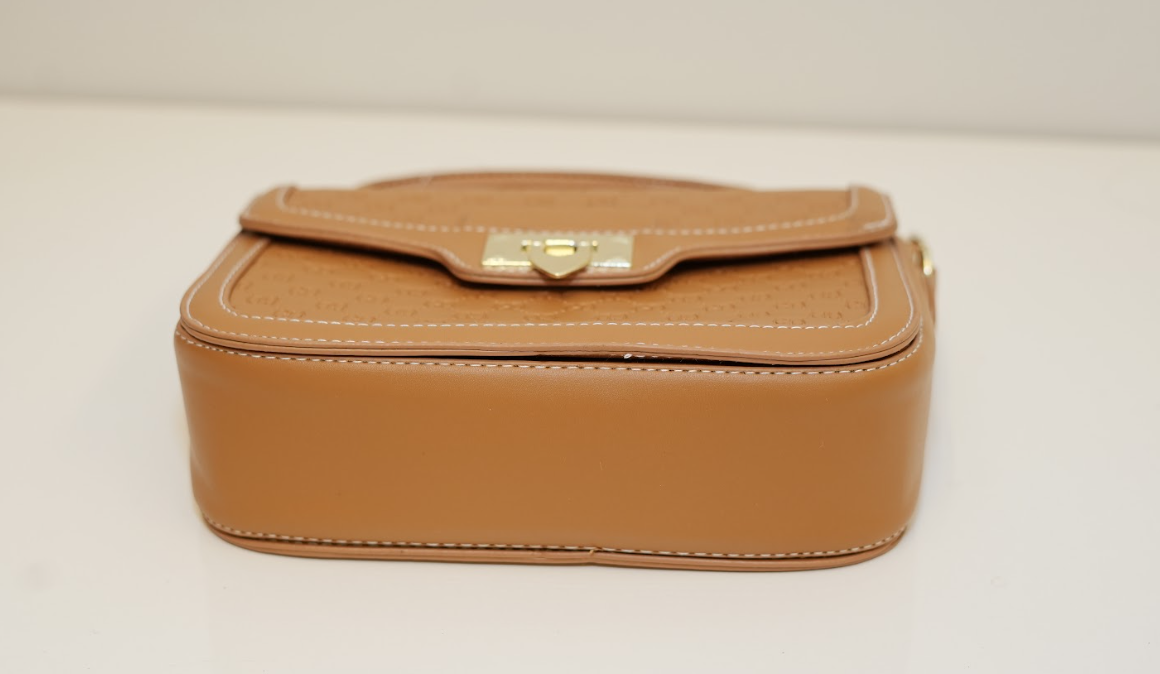 Saddle Monogram Lock Bag – Royal Amber Edition