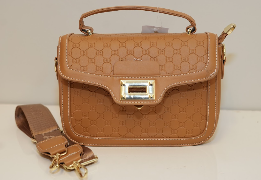 Saddle Monogram Lock Bag – Royal Amber Edition